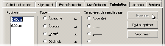 Tabulations