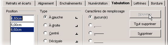 Tabulations