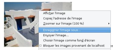 Enregistrer une image