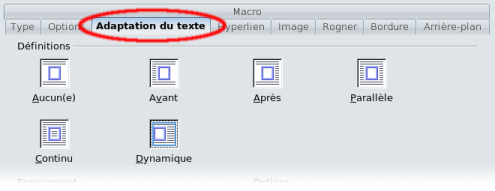 Adaptation du texte